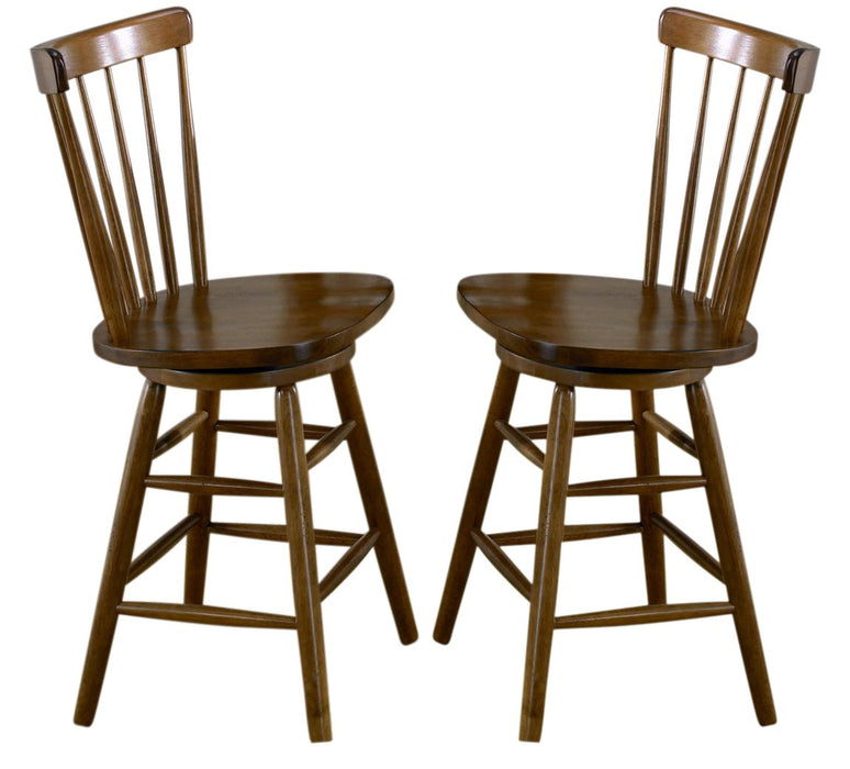 Liberty Furniture Creations II 30 Inch Copenhagen Barstool in Tobacco Finish (Set of 2) image