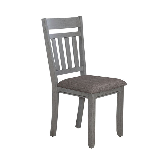 Liberty Furniture Newport Splat Back Side Chair (Set of 2) in Smokey Grey image