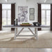 Farmhouse Trestle Table in White image