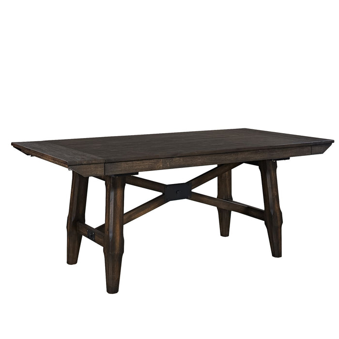 Double Bridge 7 Piece Trestle Table Set