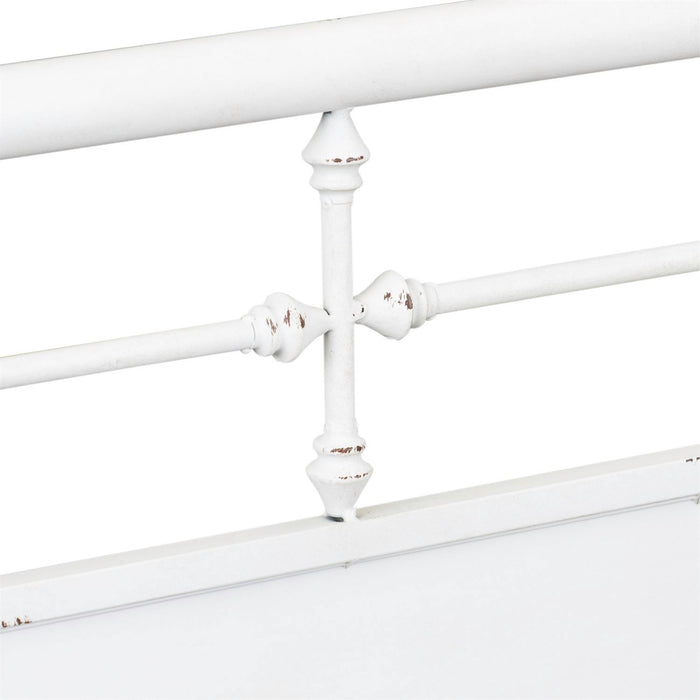 Vintage Series Twin Metal Bed in Antique White