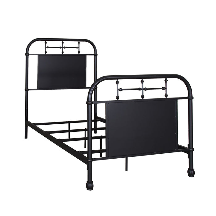 Vintage Series Twin Metal Bed in Black