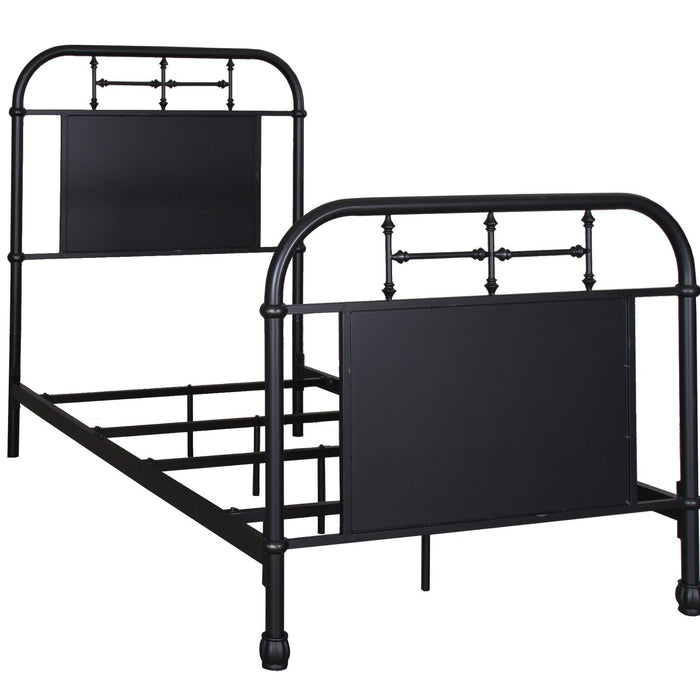 Vintage Series Twin Metal Bed in Black