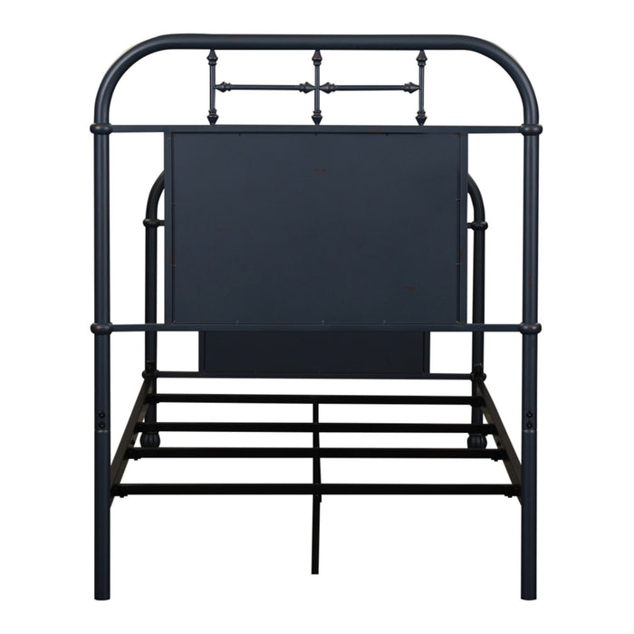 Vintage Series Twin Metal Bed in Navy
