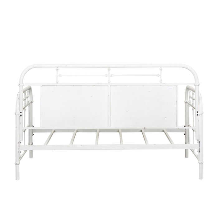 Vintage Series Twin Metal Bed in Antique White