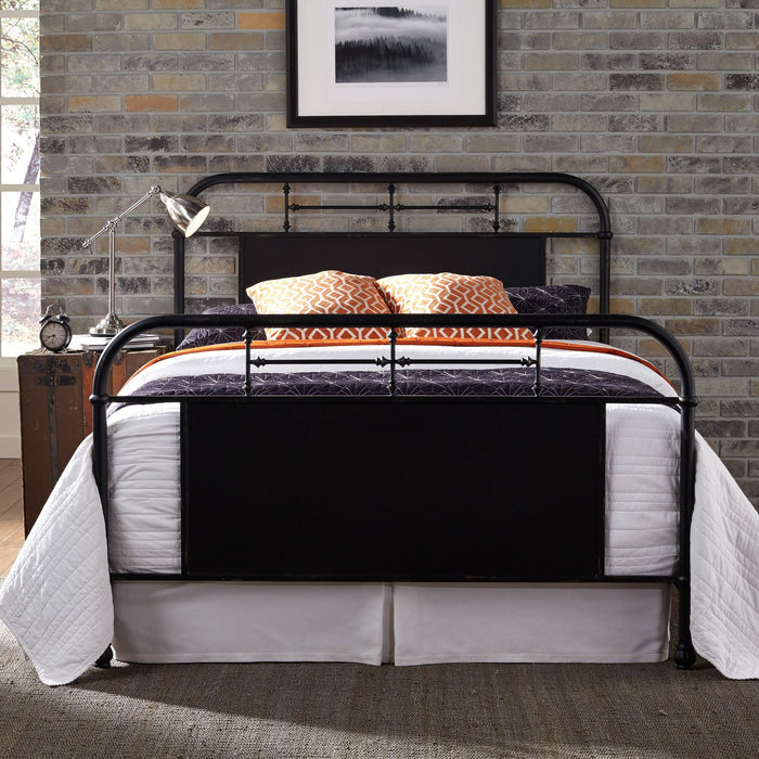 Vintage Series King Metal Bed in Black image