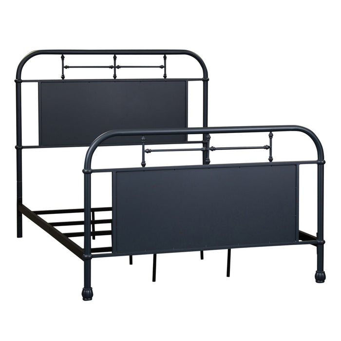Vintage Series Full Metal Bed in Navy