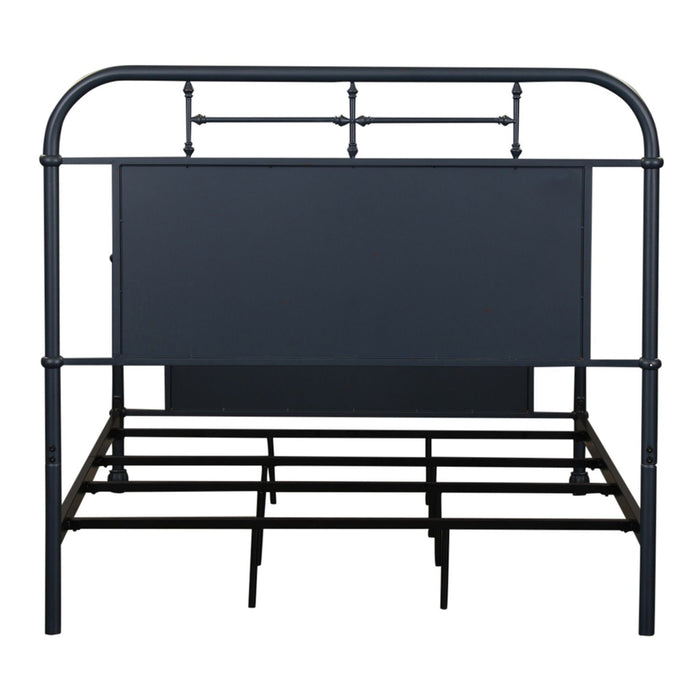 Vintage Series Full Metal Bed in Navy