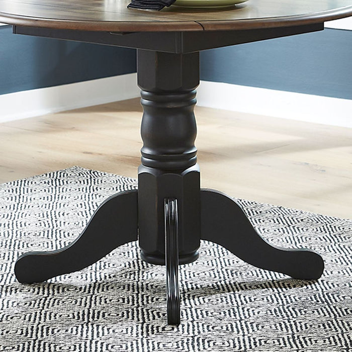 Liberty Furniture Carolina Crossing Round Table in Black image