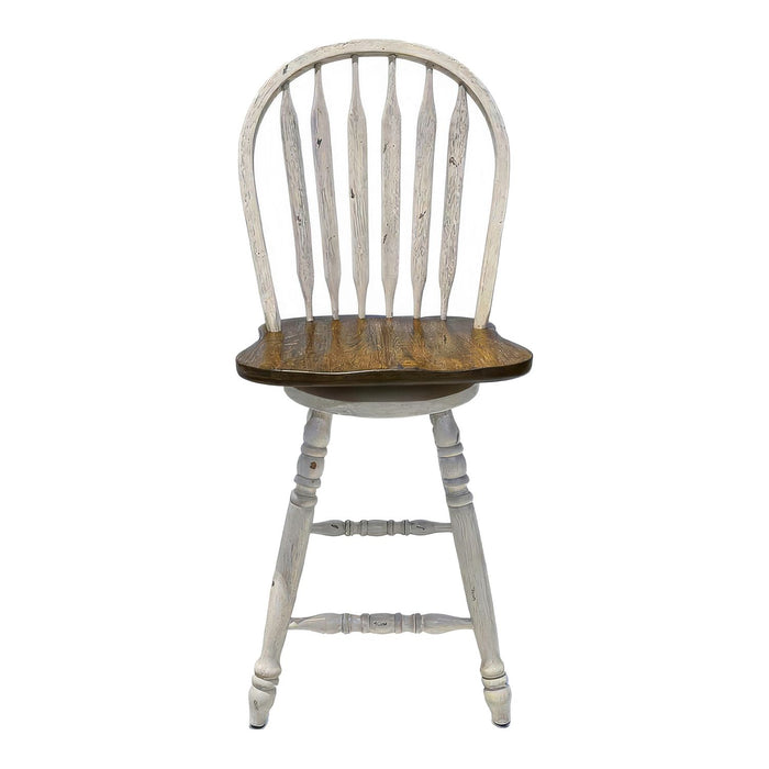 Carolina Crossing Windsor Swivel Counter Chair - White
