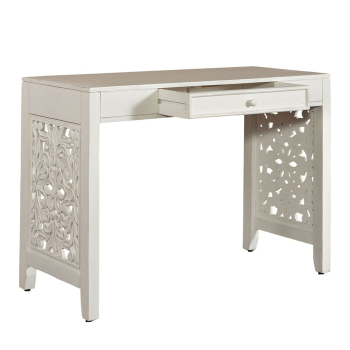 Liberty Furniture Trellis Lane Accent Writing Desk in Weathered White