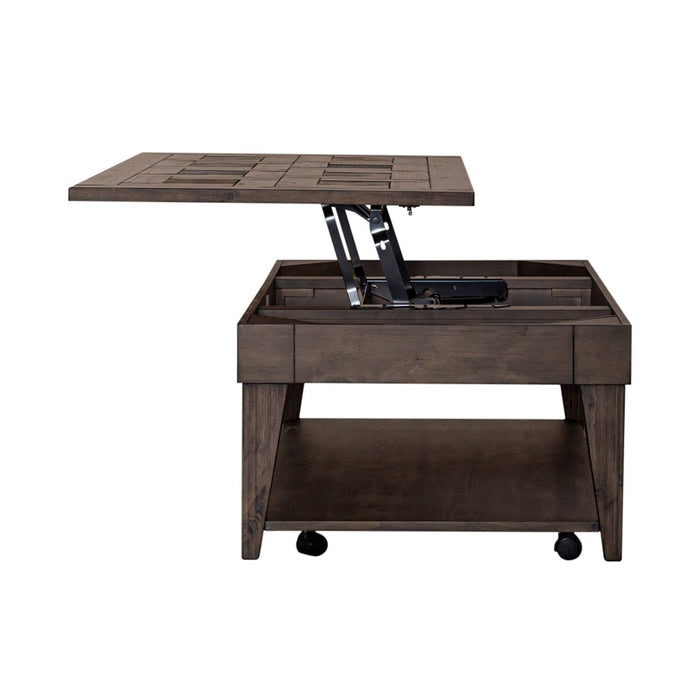 Arrowcreek Lift Top Cocktail Table in Weathered Stone