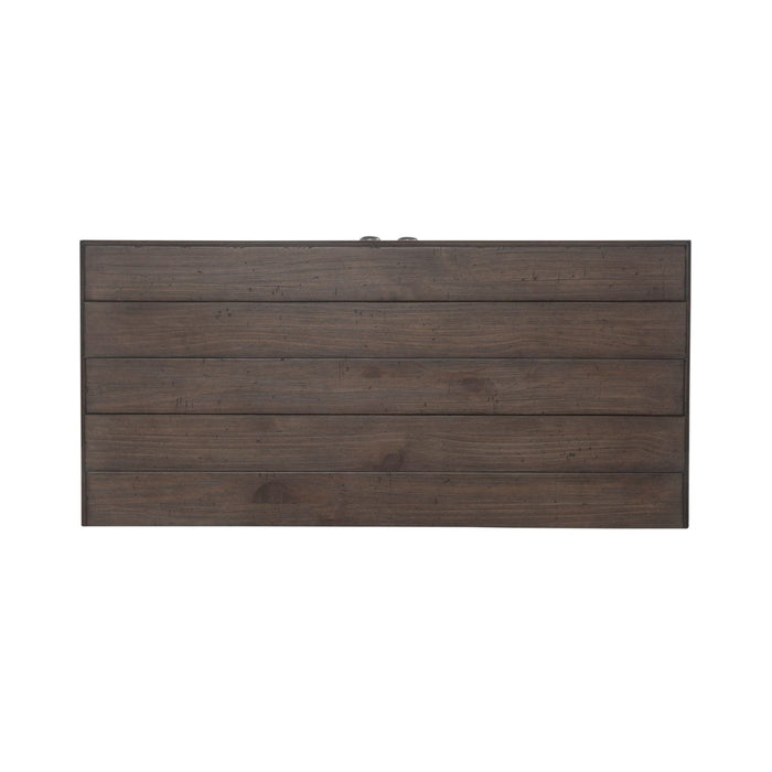 Liberty Furniture River Place Accent Cabinet in Riverstone White & Tobacco EST SHIP TIME APPX 4 WEEKS