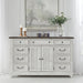 River Place 9 Drawer Dresser in Riverstone White and Tobacco image
