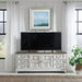 River Place Entertainment Console in Riverstone White/Tobacco image