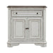 Magnolia Manor Accent Cabinet in Antique White & Weathered Bark EST SHIP TIME APPX 4 WEEKS image