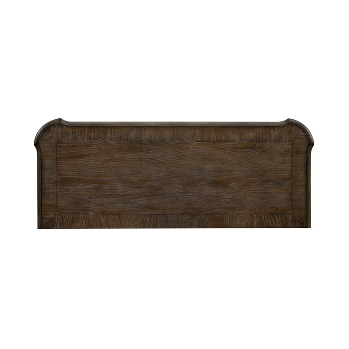 Magnolia Manor Accent Cabinet in Antique White & Weathered Bark EST SHIP TIME APPX 4 WEEKS