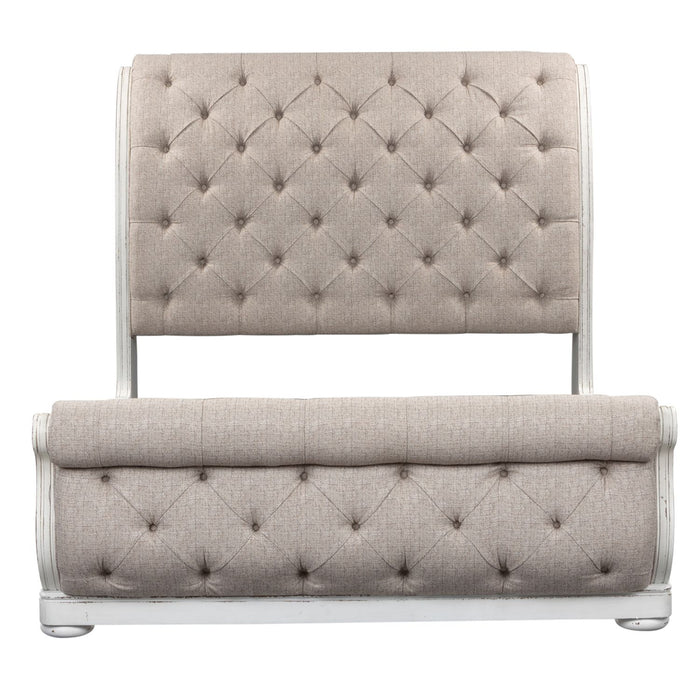 Magnolia Manor Queen Uph Sleigh Bed, Dresser & Mirror