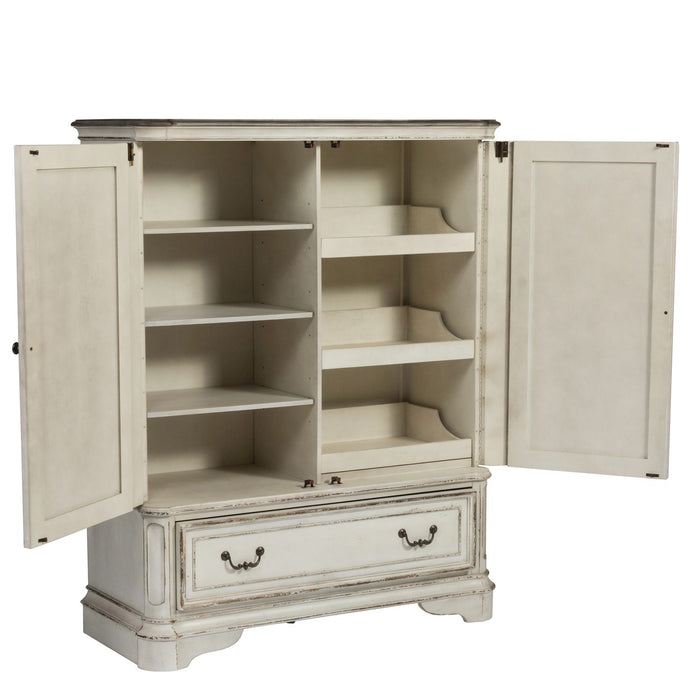 Magnolia Manor Door Chest in Antique White