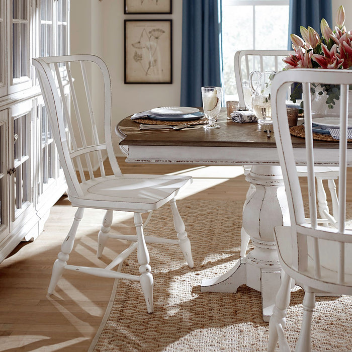 Magnolia Manor 7 Piece Double Pedestal Table Set