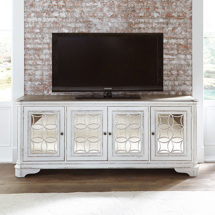 Magnolia Manor Entertainment TV Stand in Antique White image