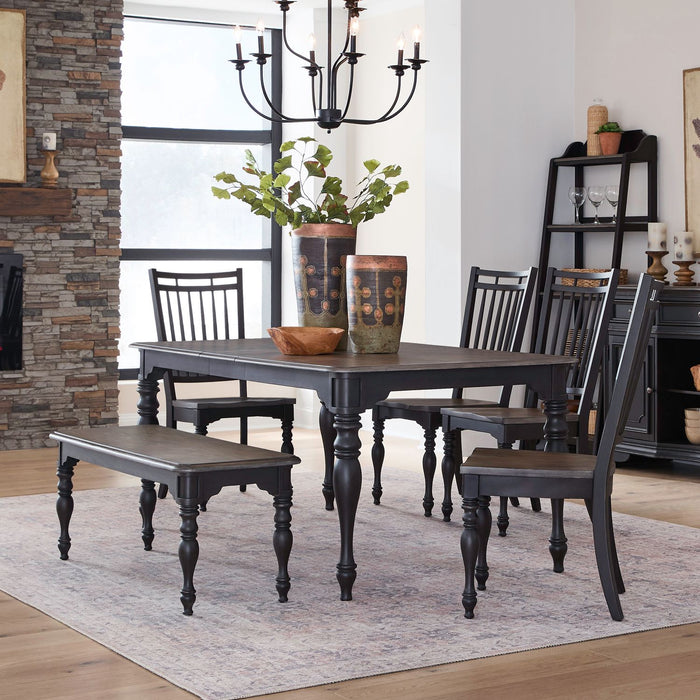 Magnolia Manor Opt 6 Piece Leg Table Set image