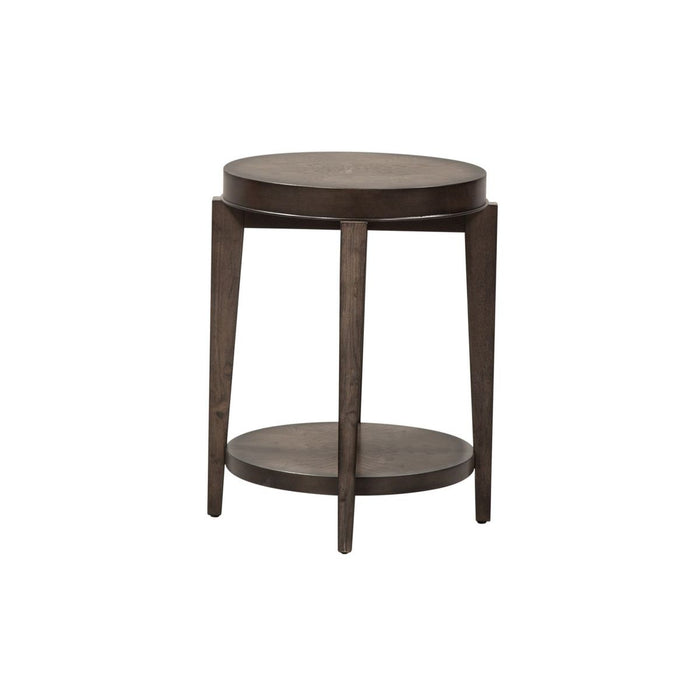 Liberty Furniture Penton Oval Chair Side Table in Espresso Stone image