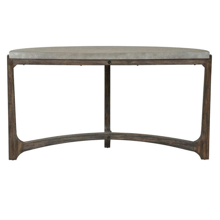 Liberty Furniture Cascade Sofa Table in Wire Brush Rustic Brown image