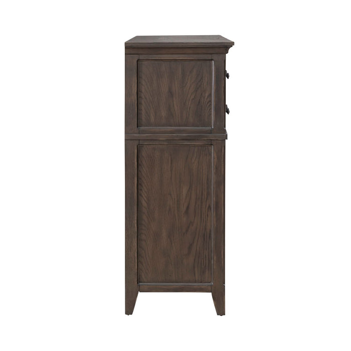 Paradise Valley 10 Drawer Chesser in Saddle Brown