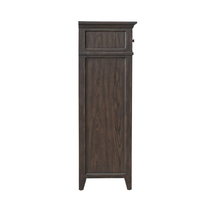 Paradise Valley 5 Drawer Chest in Saddle Brown
