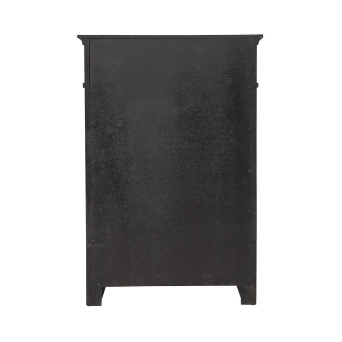 Paradise Valley 5 Drawer Chest in Saddle Brown