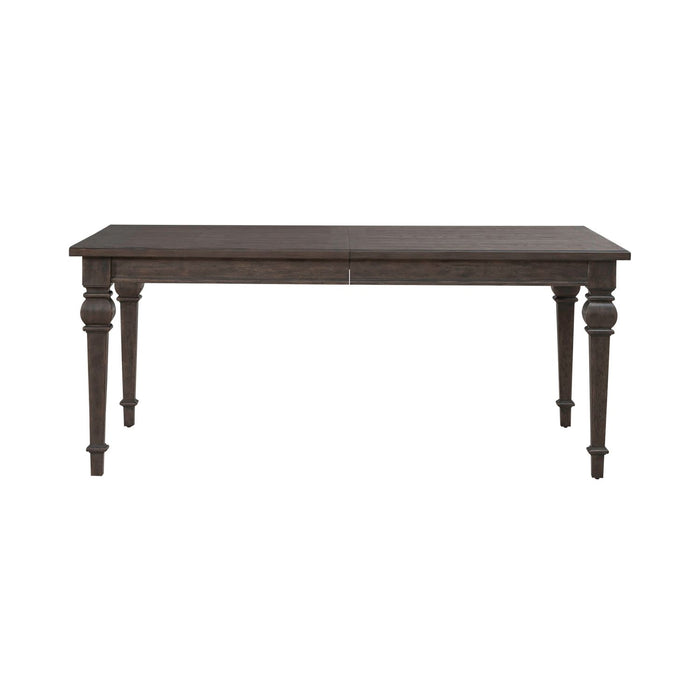 Paradise Valley Rectangular Leg Table in Saddle Brown