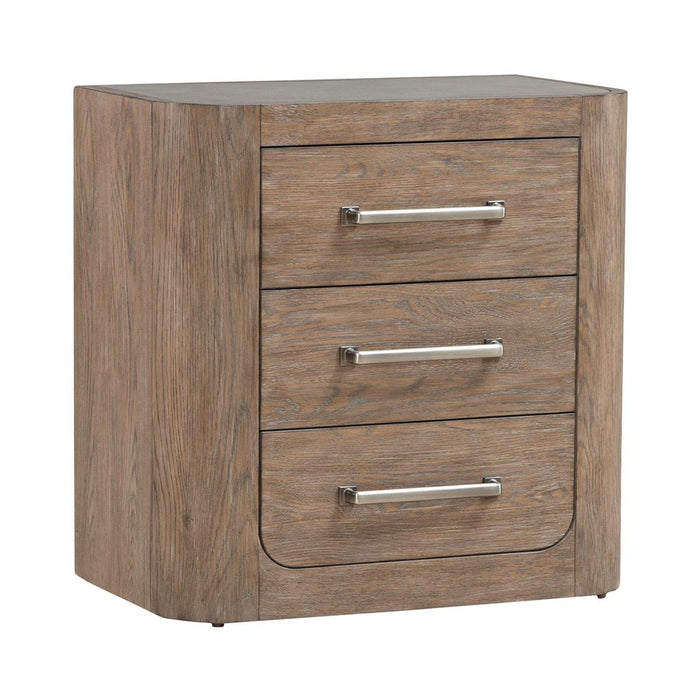 Liberty Furniture South Bend Nightstand w/ Charging Station in Burnished Clay