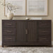 Modern Edge 2 Door 6 Drawer Dresser in Caffe image