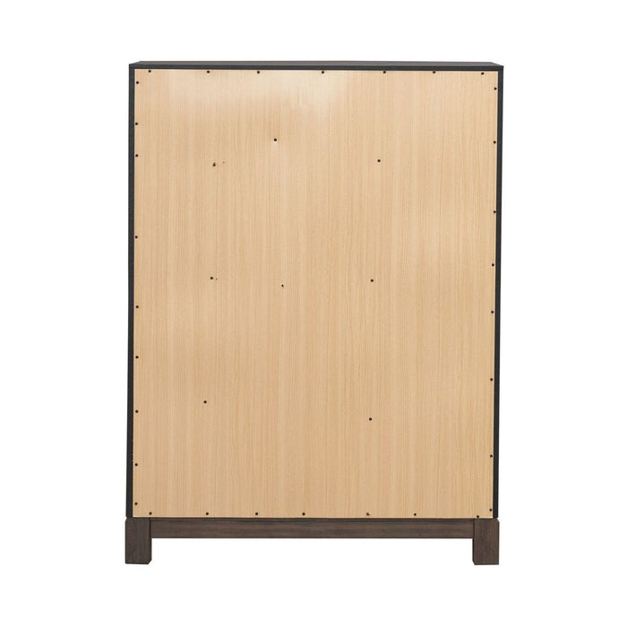 Liberty Furniture Modern Edge 5 Drawer Chest in Caffe