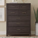 Modern Edge 5 Drawer Chest in Caffe image
