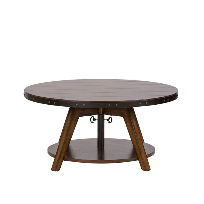 Liberty Aspen Skies Motion Cocktail Table in Russet Brown