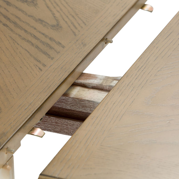 Cumberland Creek Rectangular Leg Table in Nutmeg/White