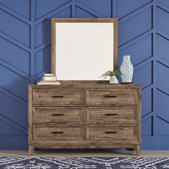 Ridgecrest King Storage Bed, Dresser & Mirror