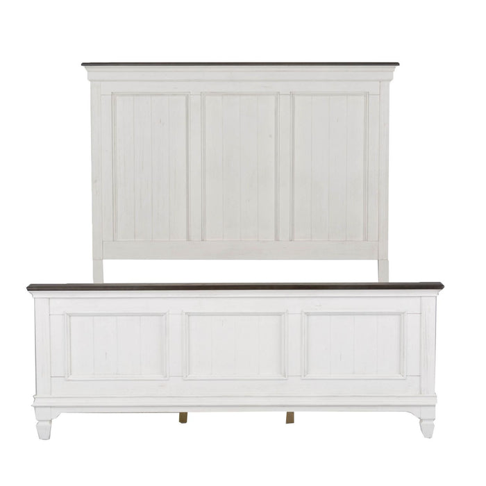 Allyson Park Queen Panel Bed, Dresser & Mirror, Chest