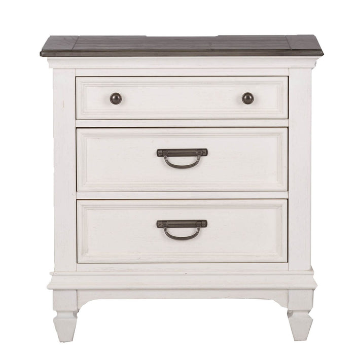 Allyson Park Queen Panel Bed, Dresser & Mirror, Night Stand