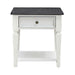 Allyson Park Drawer End Table in Wirebrushed White image