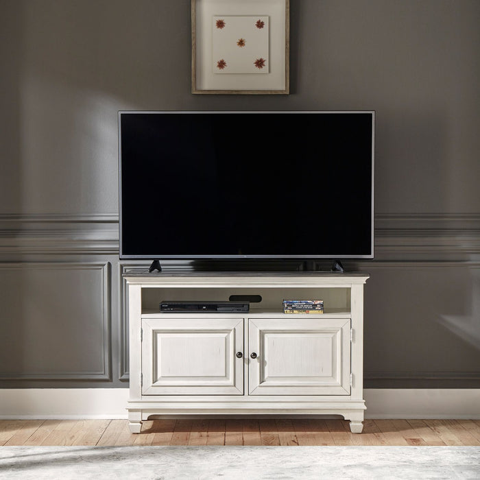 Allyson Park 46 Inch TV Console in Wirebrushed White image