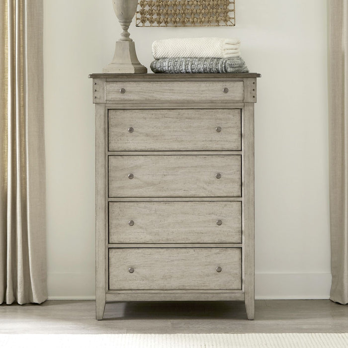 Ivy Hollow 5 Drawer Chest in Weathered Linen image