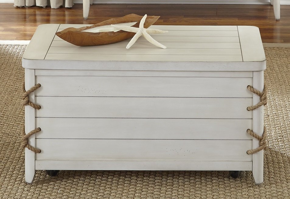 Liberty Furniture Dockside II Storage Trunk in White
