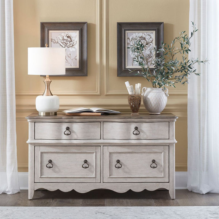 Liberty Chesapeake Credenza in Wirebrushed Antique White