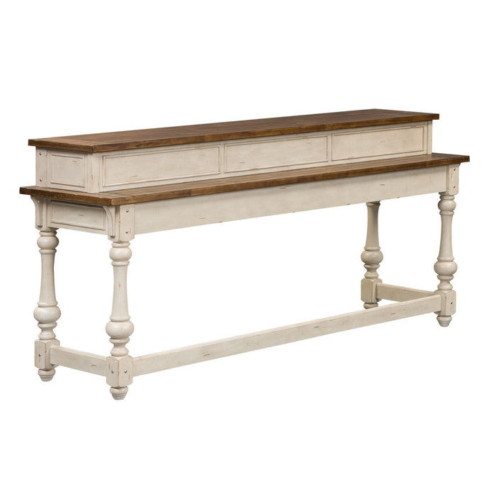 Morgan Creek 4 Piece Console Set (1-Console 3-Stools)