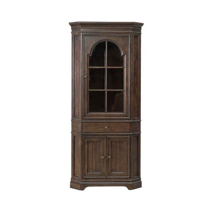 Arden Road Corner Cabinet in Satin Cherry