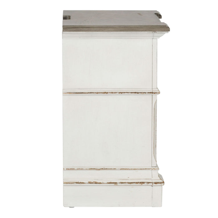 Abbey Park Drawer Nightstand in Antique White
