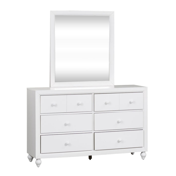 Cottage View Twin Panel Bed, Dresser & Mirror